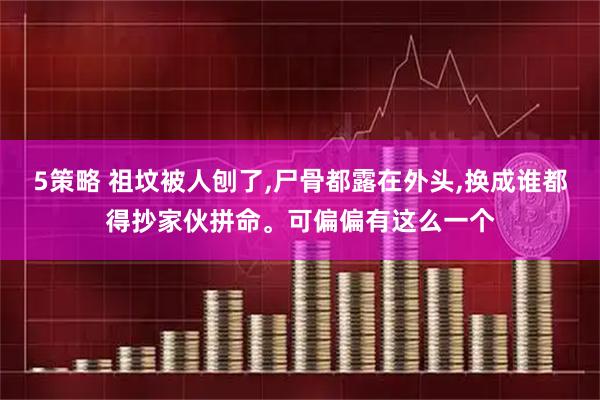 5策略 祖坟被人刨了,尸骨都露在外头,换成谁都得抄家伙拼命。可偏偏有这么一个